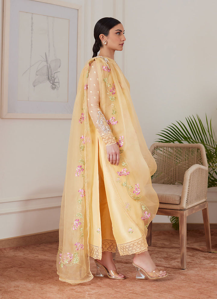 Farah Talib Aziz | Luna Eid Collection 24 | CYRILLA PALE YELLOW - Pakistani Clothes for women, in United Kingdom and United States