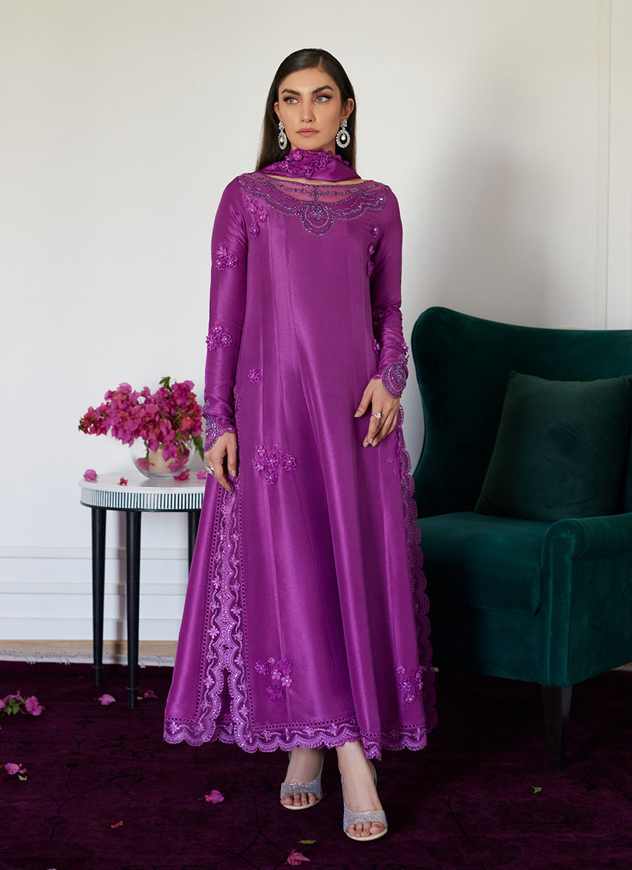 Farah Talib Aziz | Luna Eid Collection 24 | TIERRA MUTED MAGENTA - Pakistani Clothes for women, in United Kingdom and United States