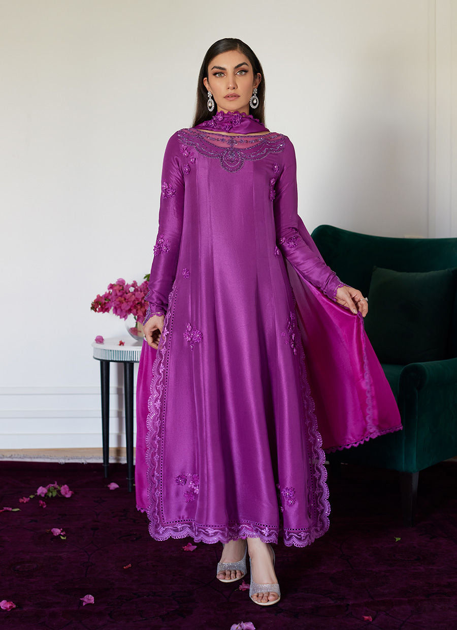 Farah Talib Aziz | Luna Eid Collection 24 | TIERRA MUTED MAGENTA - Pakistani Clothes for women, in United Kingdom and United States