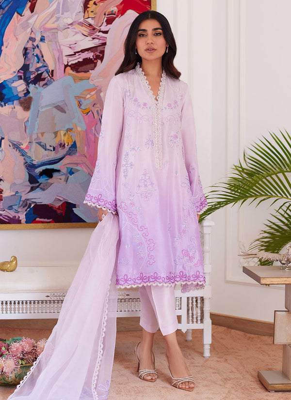 Farah Talib Aziz | Luna Eid Collection 24 | LAVINIA OMBRE - Hoorain Designer Wear - Pakistani Ladies Branded Stitched Clothes in United Kingdom, United states, CA and Australia