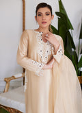 Farah Talib Aziz | Luna Eid Collection 24 | MELVINA CHAMPAGNE BEIGE - Pakistani Clothes for women, in United Kingdom and United States