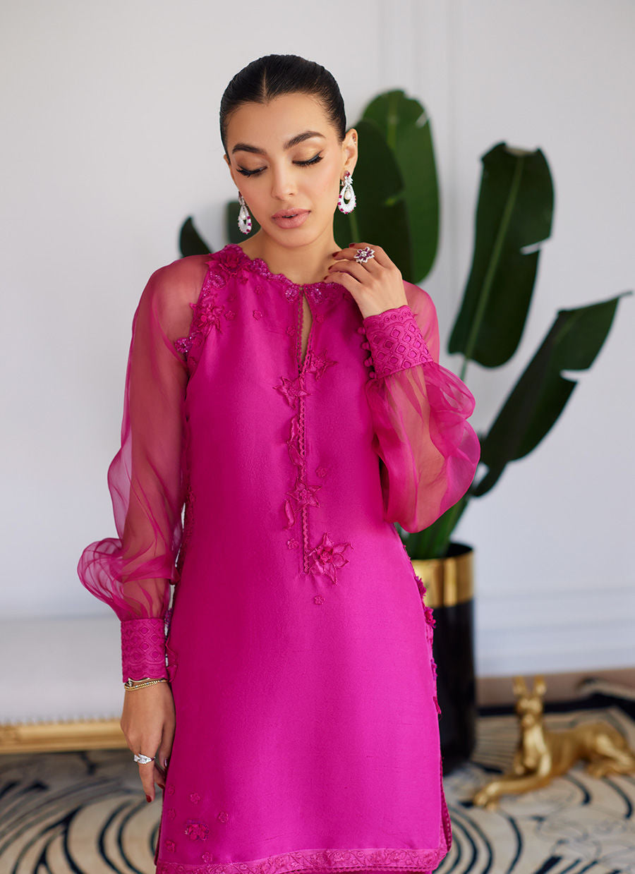 Farah Talib Aziz | Luna Eid Collection 24 | ELIO HOT PINK - Pakistani Clothes for women, in United Kingdom and United States