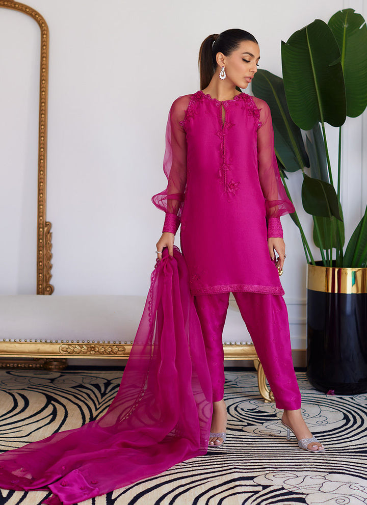 Farah Talib Aziz | Luna Eid Collection 24 | ELIO HOT PINK - Hoorain Designer Wear - Pakistani Ladies Branded Stitched Clothes in United Kingdom, United states, CA and Australia