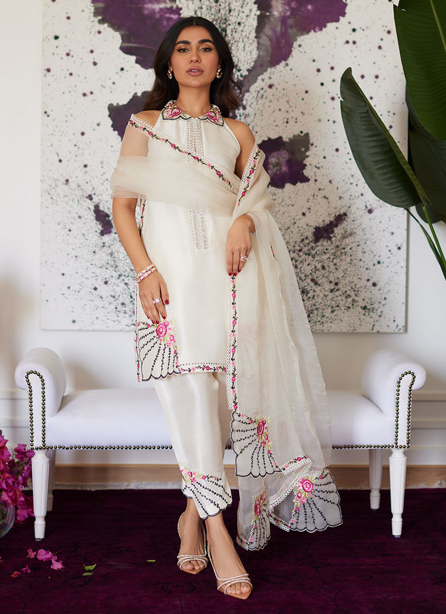 Farah Talib Aziz | Luna Eid Collection 24 | GENEVIVE PEARL WHITE - Pakistani Clothes for women, in United Kingdom and United States