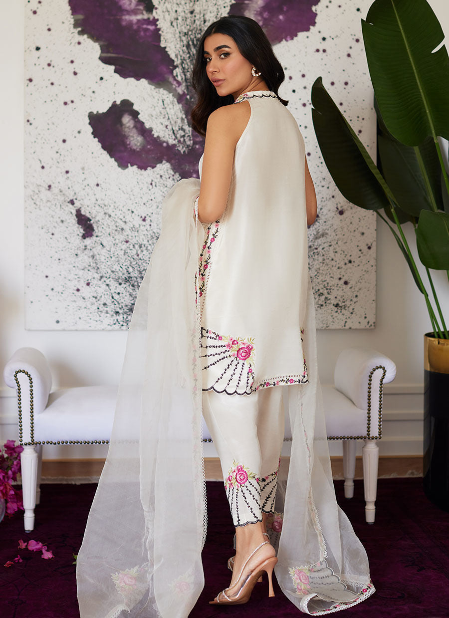 Farah Talib Aziz | Luna Eid Collection 24 | GENEVIVE PEARL WHITE - Pakistani Clothes for women, in United Kingdom and United States