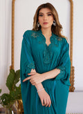 Farah Talib Aziz | Luna Eid Collection 24 | EMMELINE EMERALD CREPE - Pakistani Clothes for women, in United Kingdom and United States