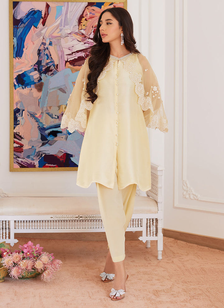 Farah Talib Aziz | Luna Eid Collection 24 | ESMERALDA PASTEL YELLOW - Pakistani Clothes for women, in United Kingdom and United States