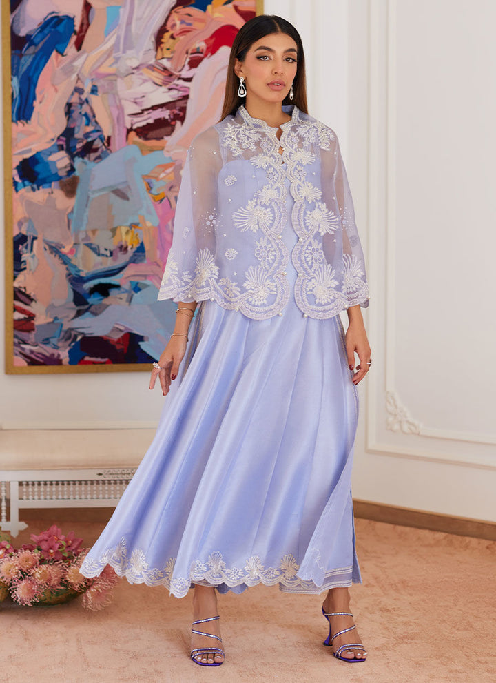 Farah Talib Aziz | Luna Eid Collection 24 | FLEUR LAVENDER - Hoorain Designer Wear - Pakistani Ladies Branded Stitched Clothes in United Kingdom, United states, CA and Australia
