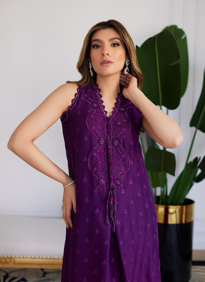 Farah Talib Aziz | Luna Eid Collection 24 | VIOLETTE WILD BERRY OMBRE - Hoorain Designer Wear - Pakistani Ladies Branded Stitched Clothes in United Kingdom, United states, CA and Australia