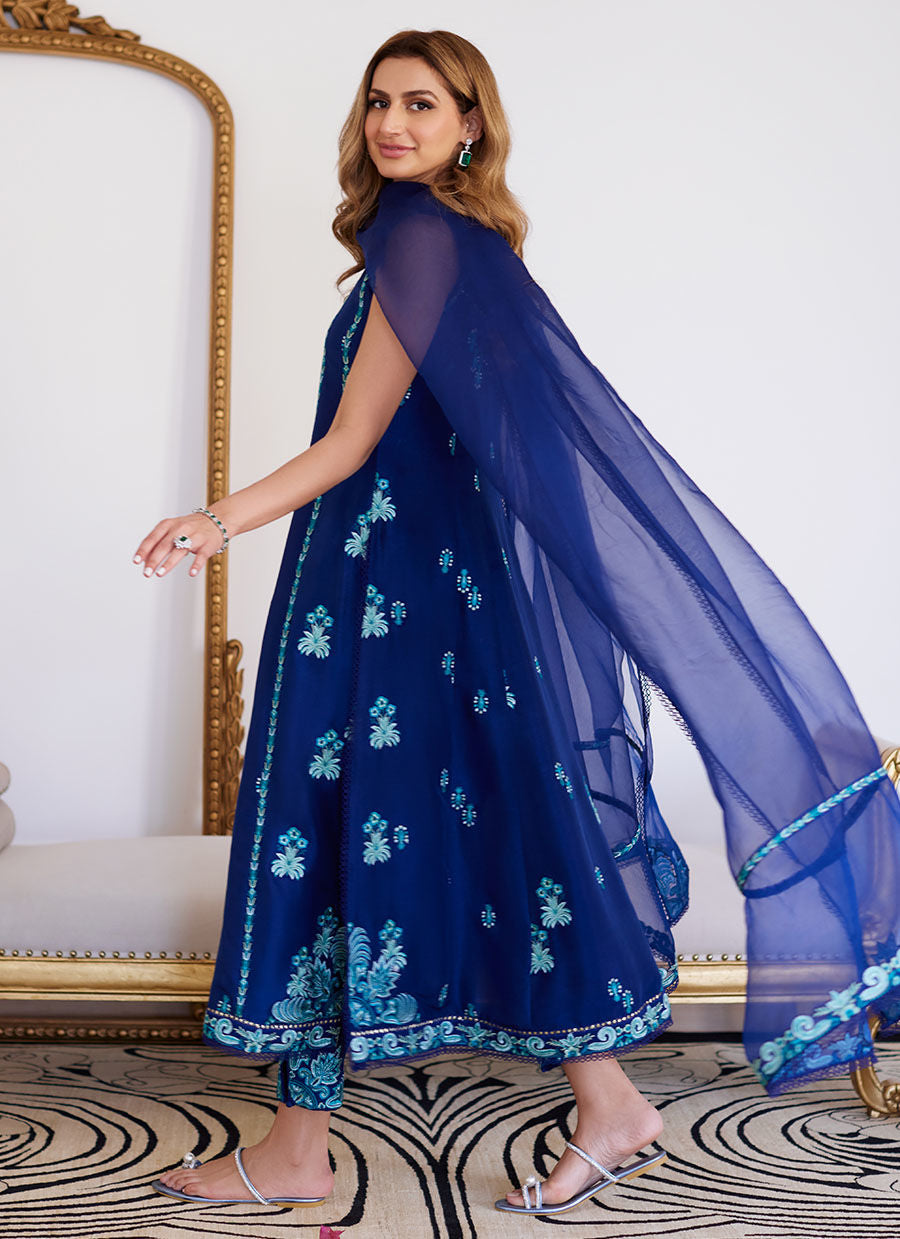 Farah Talib Aziz | Luna Eid Collection 24 | ELSYEE ROYAL BLUE - Pakistani Clothes for women, in United Kingdom and United States