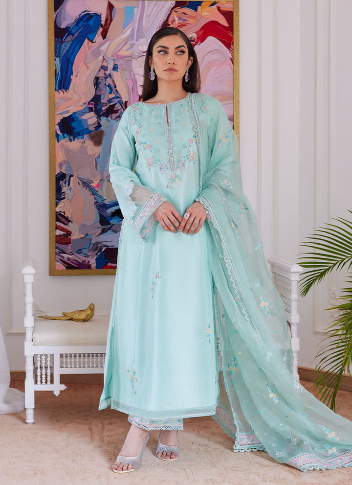Farah Talib Aziz | Luna Eid Collection 24 | AURELLA MINT - Hoorain Designer Wear - Pakistani Ladies Branded Stitched Clothes in United Kingdom, United states, CA and Australia