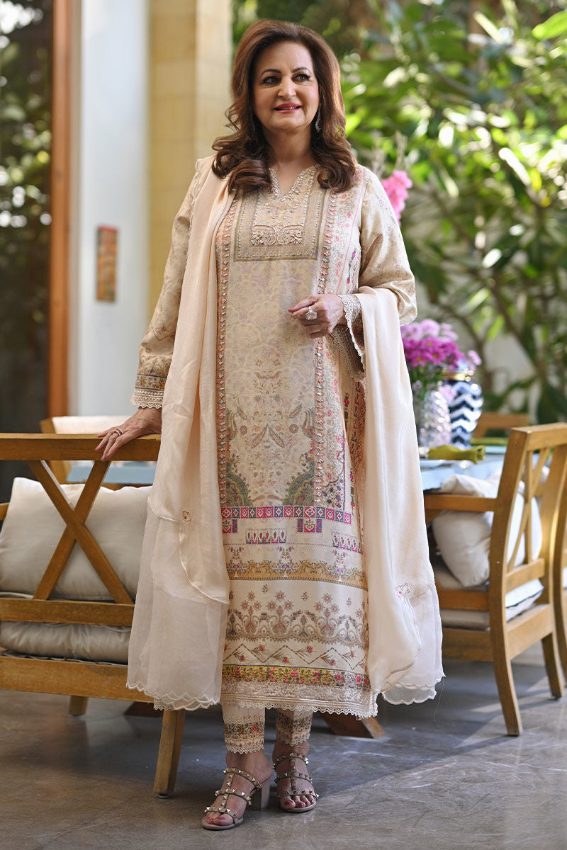 Ansab Jahangir | Secrets and Silk Eid Edit Silks 25 | Sable Shirt and Dupatta