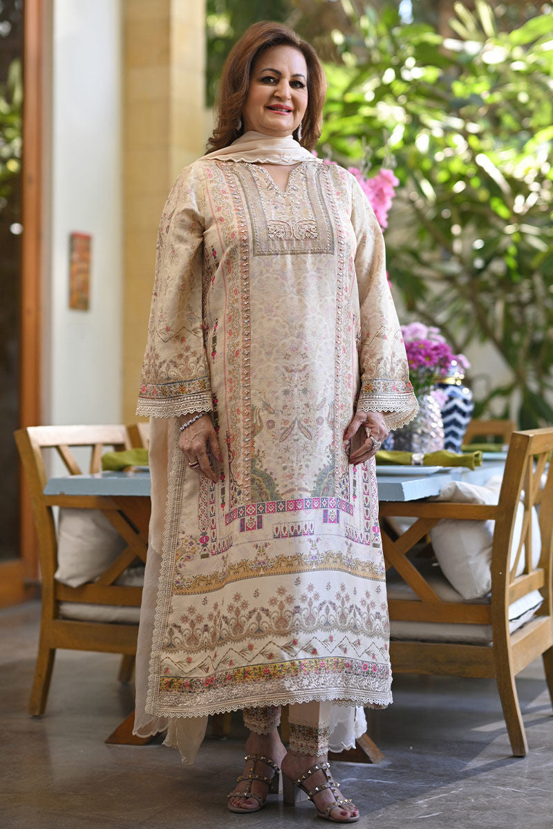 Ansab Jahangir | Secrets and Silk Eid Edit Silks 25 | Sable Shirt and Dupatta