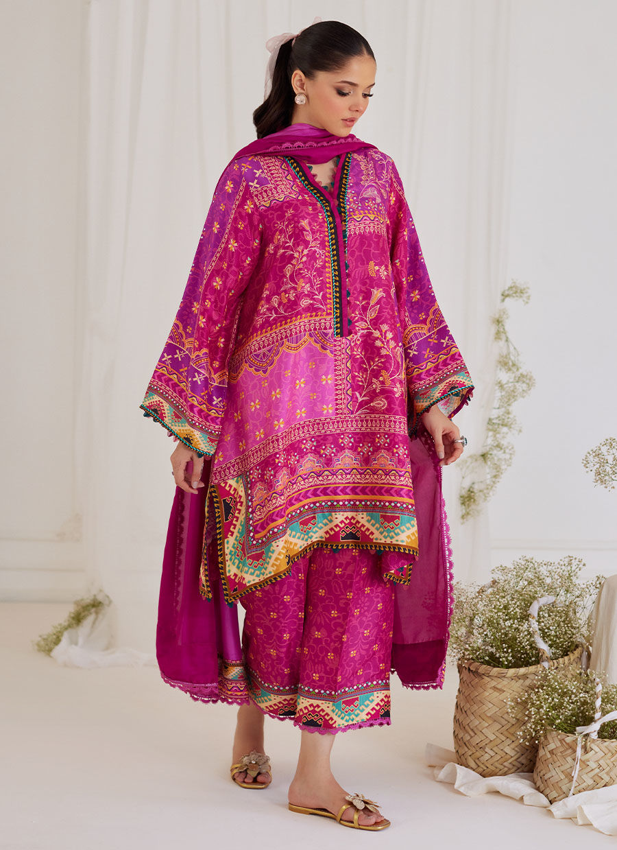 Farah Talib Aziz | Designer Picks 24 | LUZ MAGENTA SHIRT AND DUPATTA