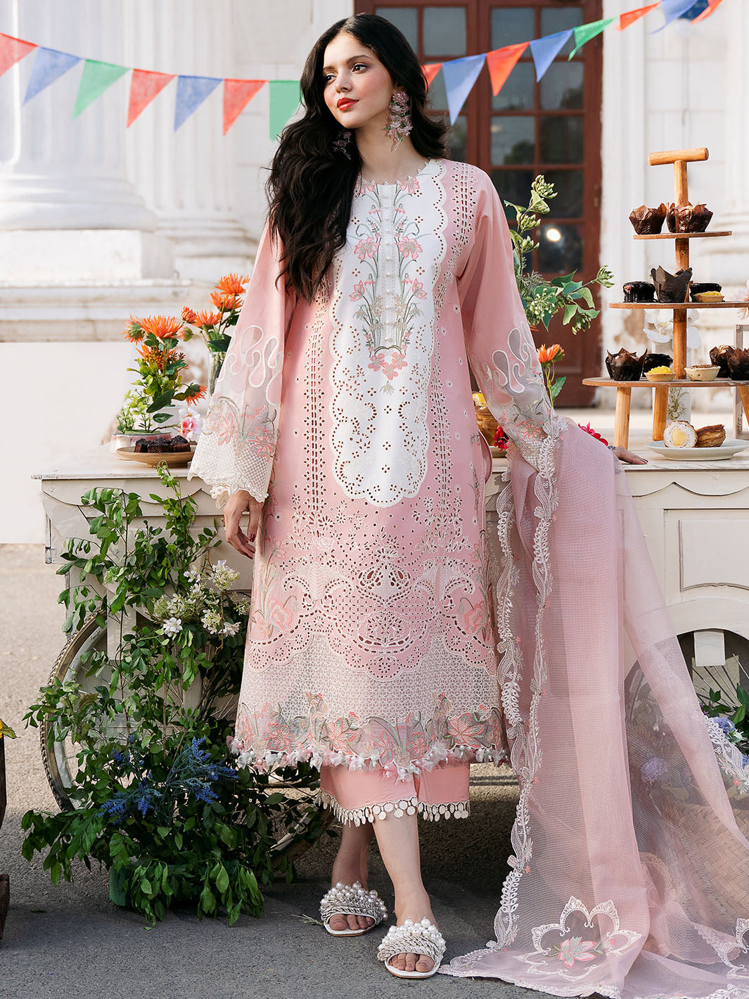 Bin Ilyas | Clara Embroidered Lawn 24 | 216 - A - Pakistani Clothes for women, in United Kingdom and United States