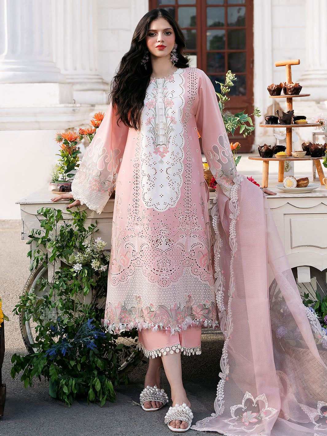 Bin Ilyas | Clara Embroidered Lawn 24 | 216 - A - Pakistani Clothes for women, in United Kingdom and United States