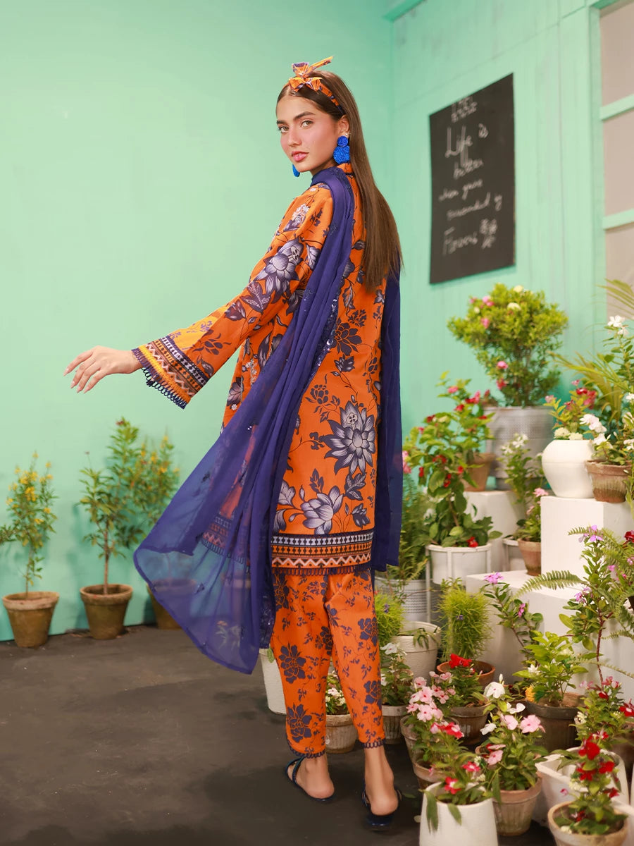 Salitex | Izel Lawn 24 | LUXURY LAWN EMBROIDERED SUIT