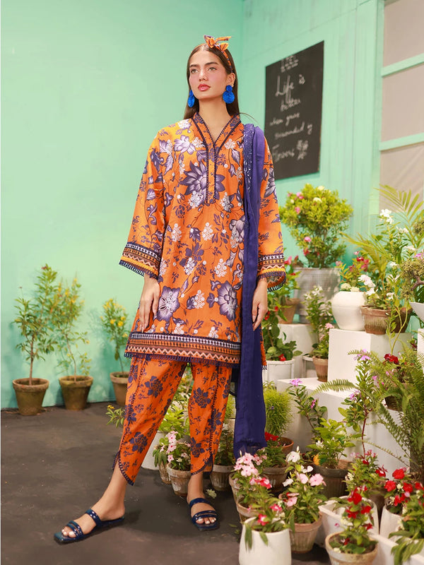 Salitex | Izel Lawn 24 | LUXURY LAWN EMBROIDERED SUIT