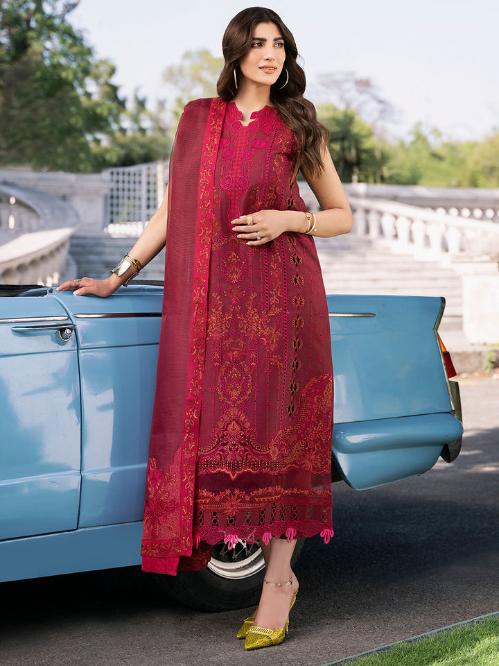 Bin Ilyas | Clara Embroidered Lawn 24 | 211 - B - Hoorain Designer Wear - Pakistani Designer Clothes for women, in United Kingdom, United states, CA and Australia