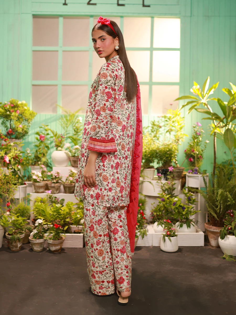 Salitex | Izel Lawn 24 | LUXURY LAWN EMBROIDERED SUIT