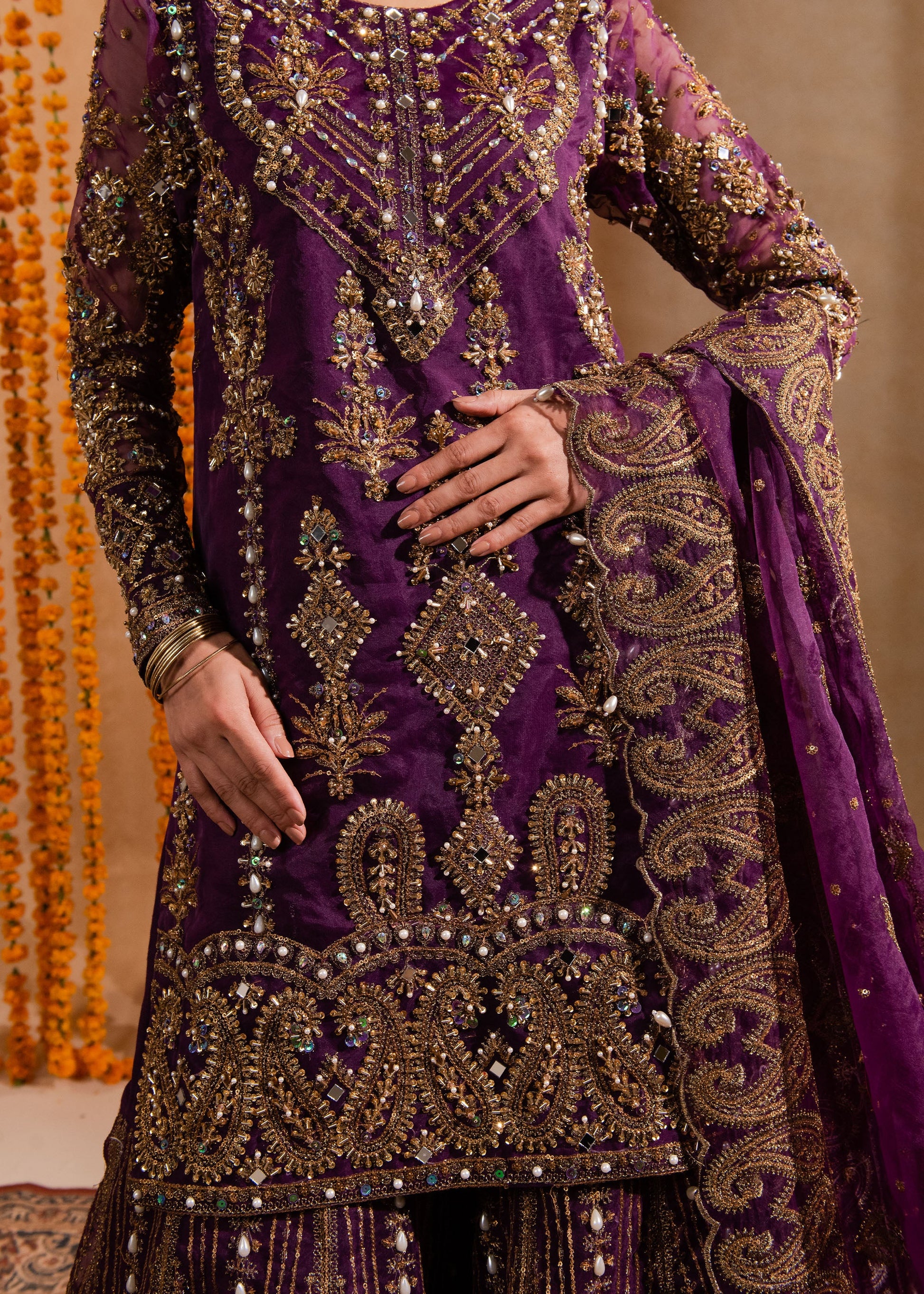 Maria Osama Khan | Sajni Wedding Festive | Yashfa - Pakistani Clothes for women, in United Kingdom and United States