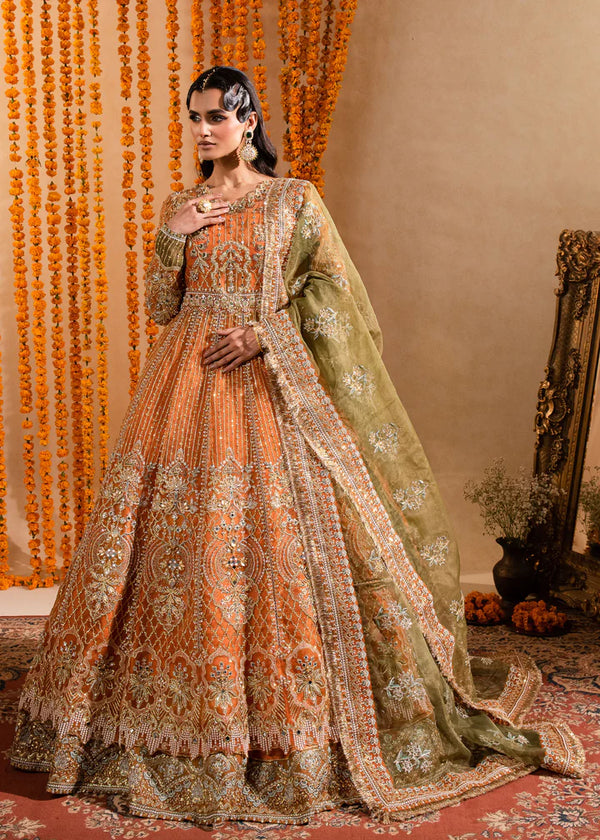 Maria Osama Khan | Sajni Wedding Festive | Anchal - Hoorain Designer Wear - Pakistani Ladies Branded Stitched Clothes in United Kingdom, United states, CA and Australia