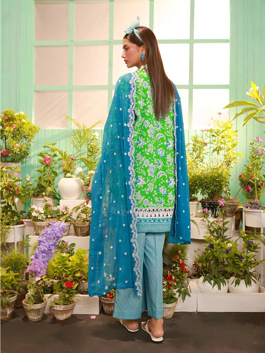 Salitex | Izel Lawn 24 | LUXURY LAWN EMBROIDERED SUIT