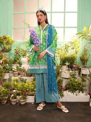 Salitex | Izel Lawn 24 | LUXURY LAWN EMBROIDERED SUIT