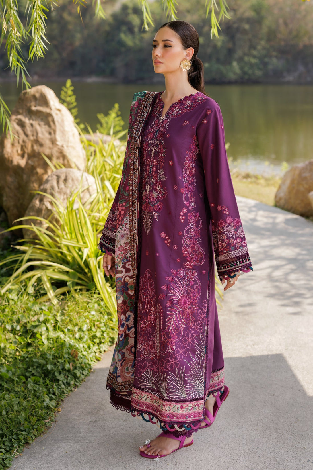 Xenia Formals | Luxury Lawn 25 | VIOLET