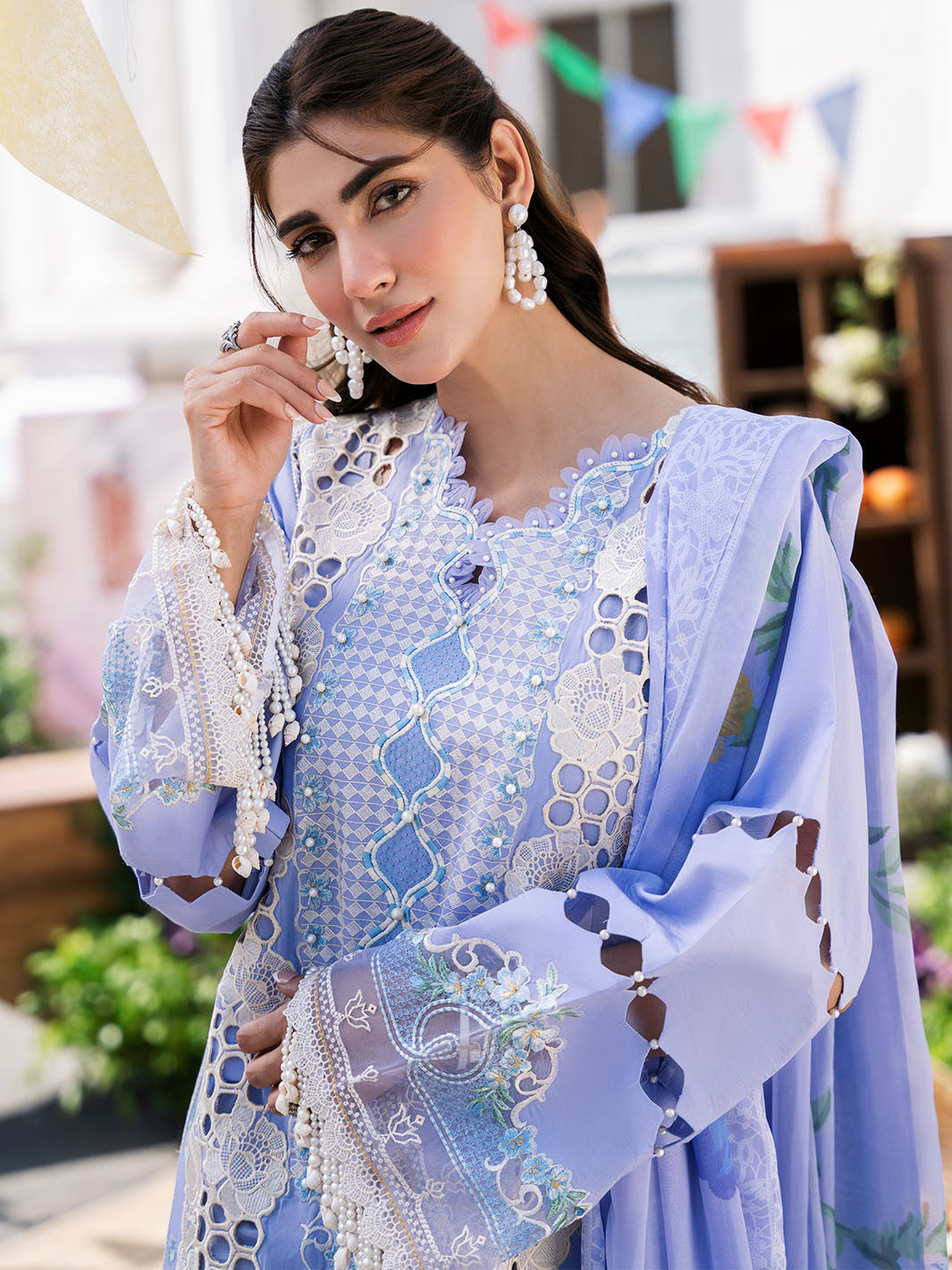 Bin Ilyas | Clara Embroidered Lawn 24 | 213 - A - Pakistani Clothes for women, in United Kingdom and United States