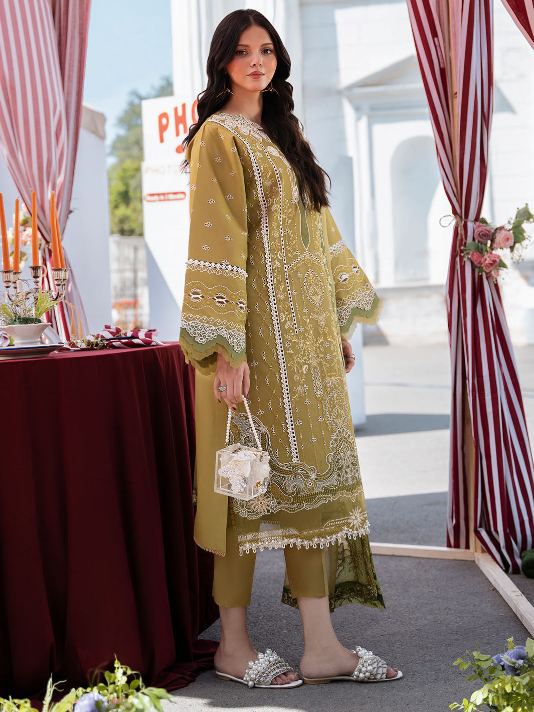 Bin Ilyas | Clara Embroidered Lawn 24 | 211 - A - Pakistani Clothes for women, in United Kingdom and United States