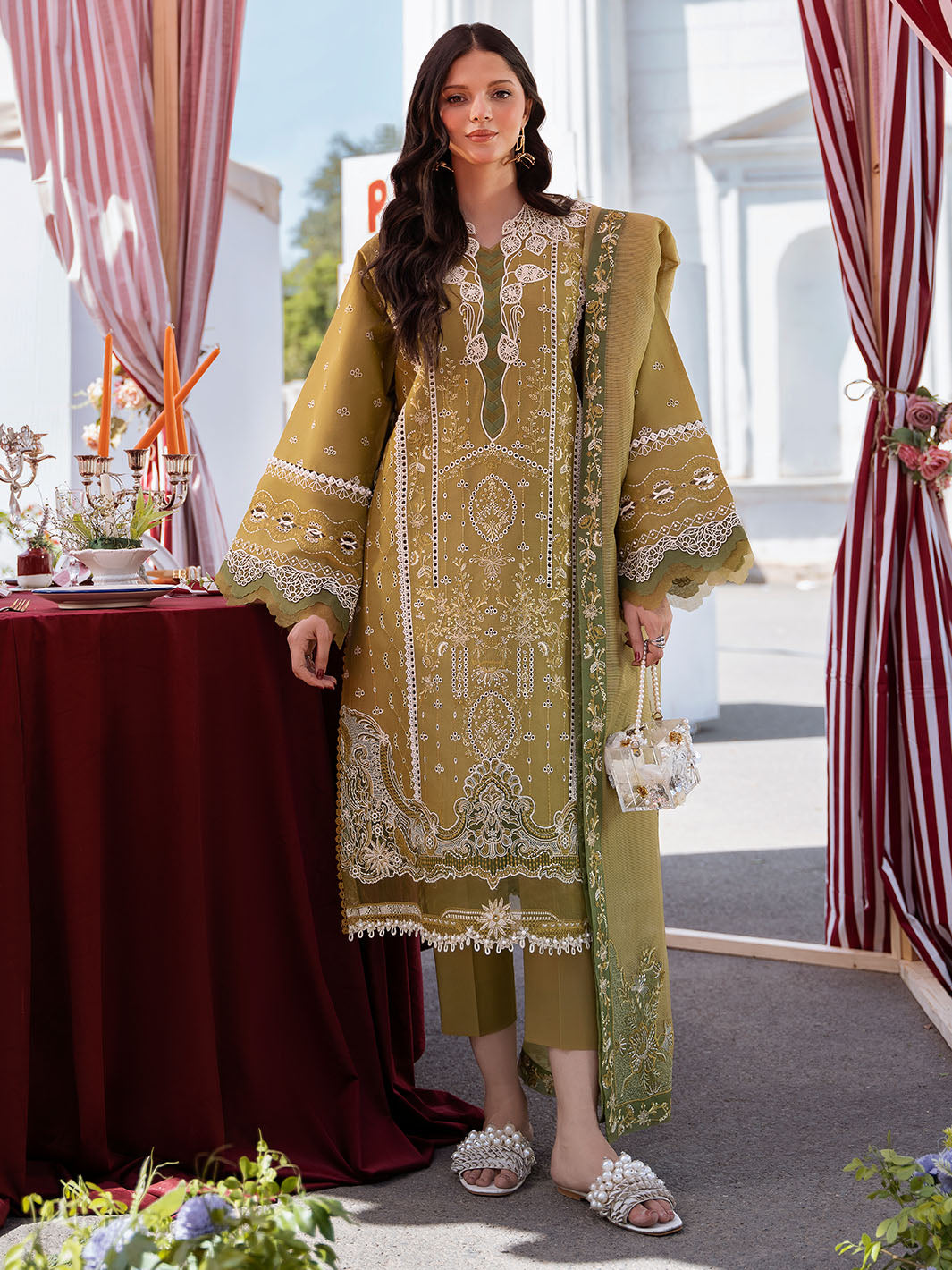 Bin Ilyas | Clara Embroidered Lawn 24 | 211 - A - Pakistani Clothes for women, in United Kingdom and United States