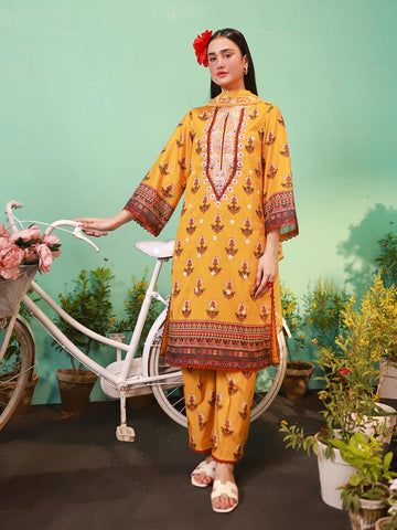 Salitex | Izel Lawn 24 | LUXURY LAWN EMBROIDERED SUIT