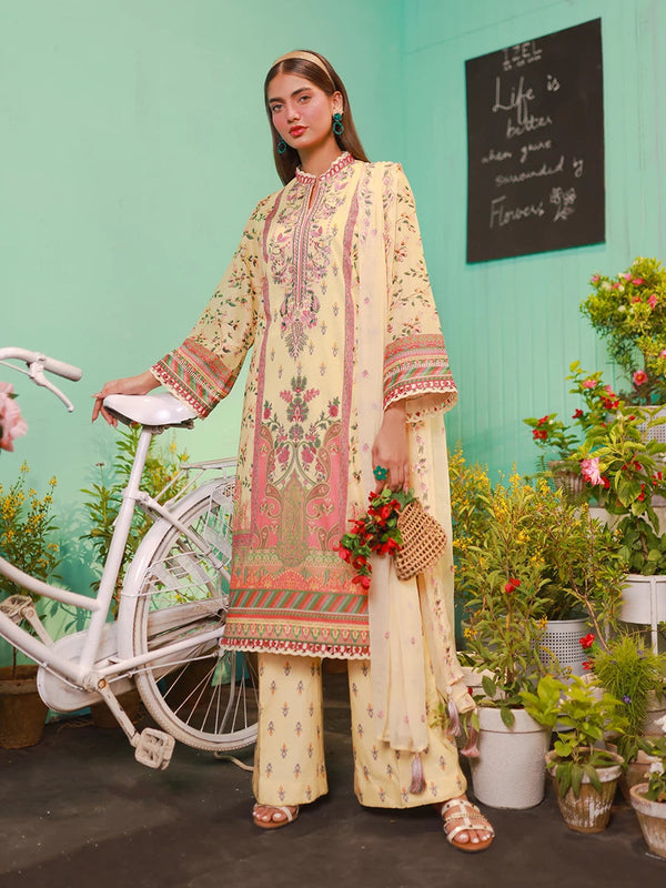 Salitex | Izel Lawn 24 | LUXURY LAWN EMBROIDERED SUIT