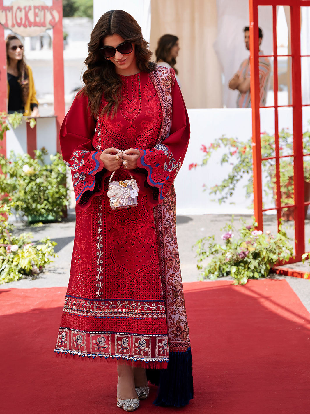 Bin Ilyas | Clara Embroidered Lawn 24 | 217 - B - Pakistani Clothes for women, in United Kingdom and United States