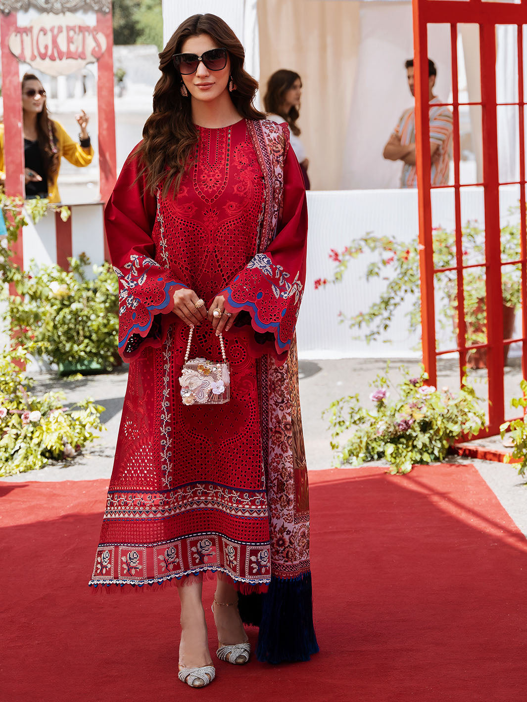 Bin Ilyas | Clara Embroidered Lawn 24 | 217 - B - Pakistani Clothes for women, in United Kingdom and United States