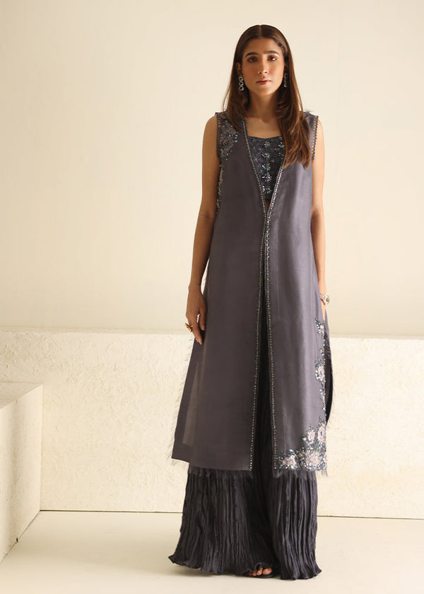 Umsha | Luxury Pret | AURORA GREY - Pakistani Clothes for women, in United Kingdom and United States