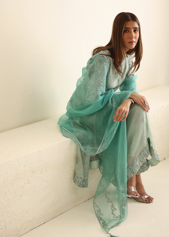 Umsha | Luxury Pret | MISTY SKY BLUE - Pakistani Clothes for women, in United Kingdom and United States