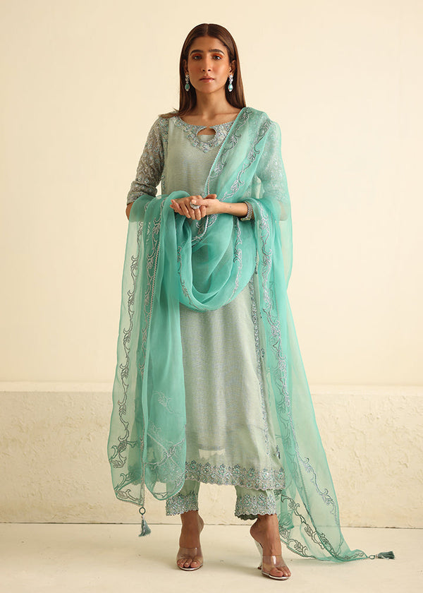 Umsha | Luxury Pret | MISTY SKY BLUE - Pakistani Clothes for women, in United Kingdom and United States