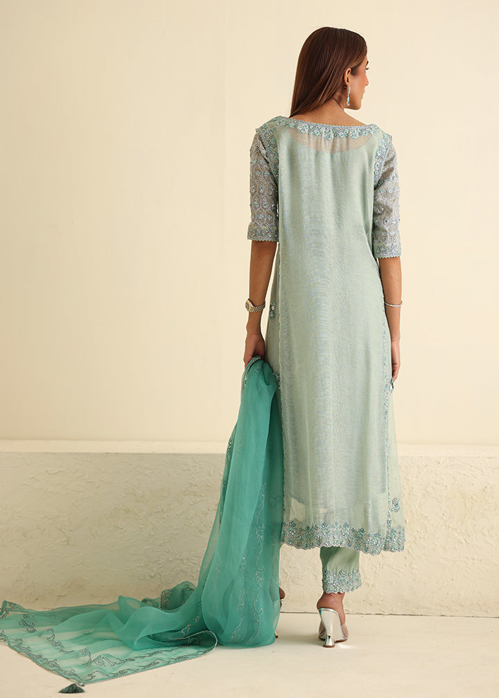 Umsha | Luxury Pret | MISTY SKY BLUE - Pakistani Clothes for women, in United Kingdom and United States