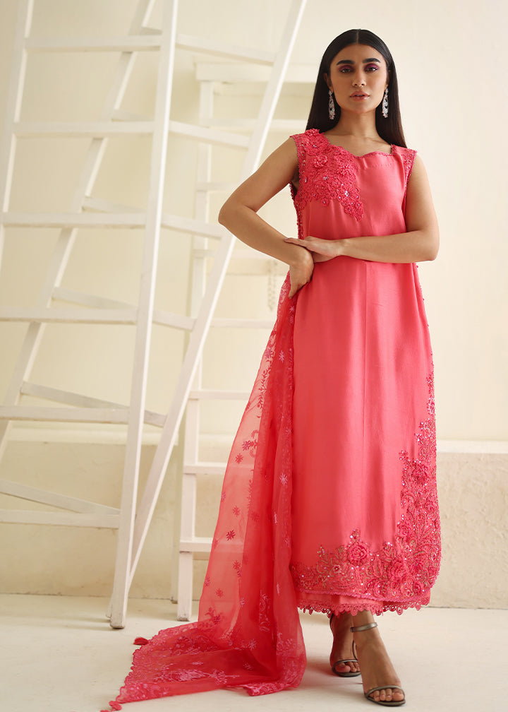 Umsha | Luxury Pret | TROPICAL PINK - Pakistani Clothes for women, in United Kingdom and United States