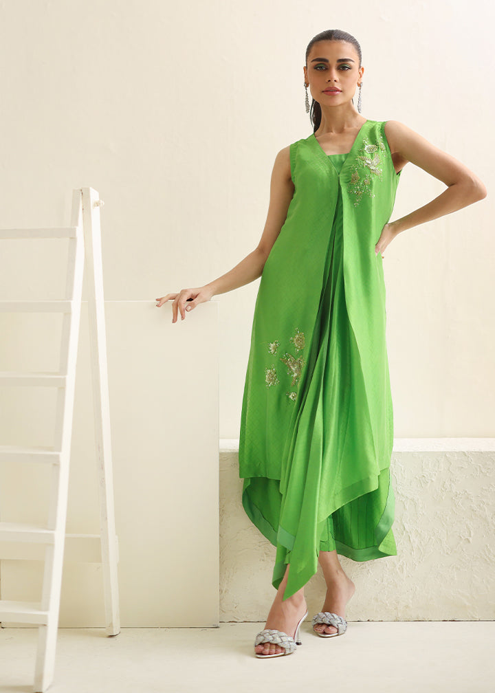 Umsha | Luxury Pret | GREEN BLOOM - Pakistani Clothes for women, in United Kingdom and United States