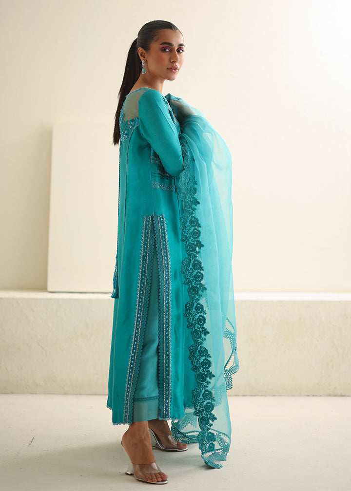 Umsha | Luxury Pret | CARIBBEAN TURQUOISE - Pakistani Clothes for women, in United Kingdom and United States