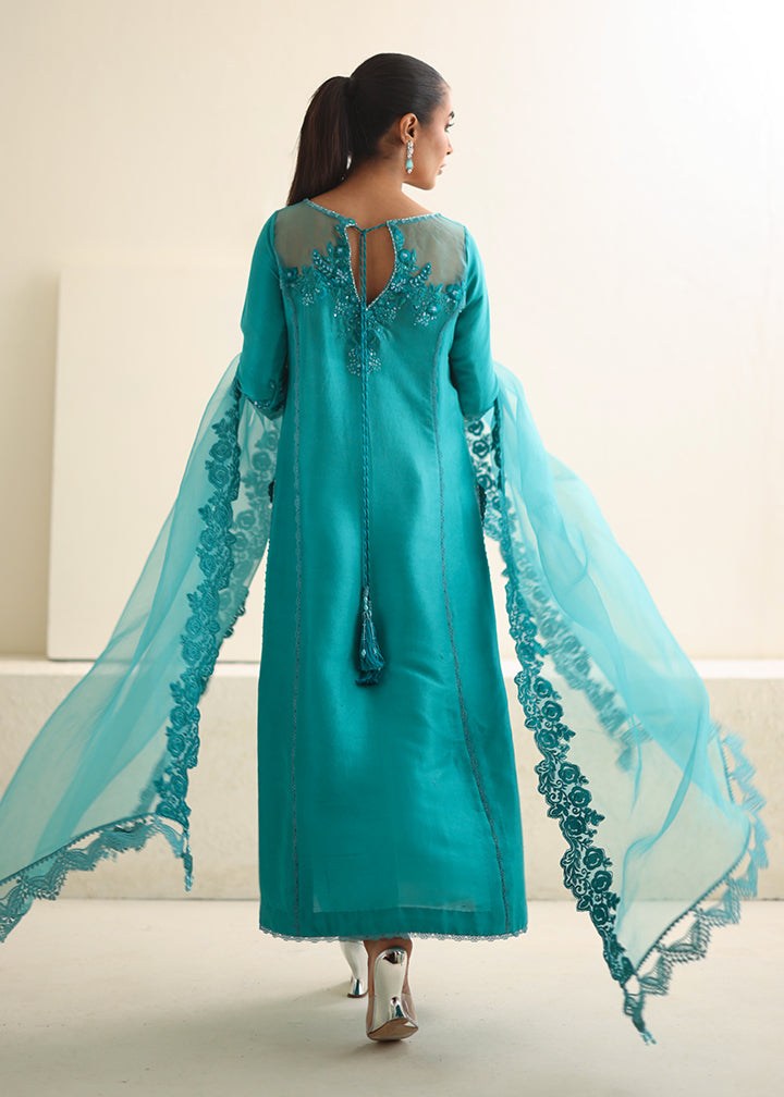 Umsha | Luxury Pret | CARIBBEAN TURQUOISE - Pakistani Clothes for women, in United Kingdom and United States