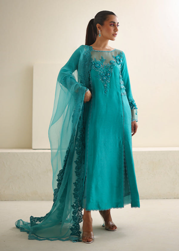 Umsha | Luxury Pret | CARIBBEAN TURQUOISE - Pakistani Clothes for women, in United Kingdom and United States