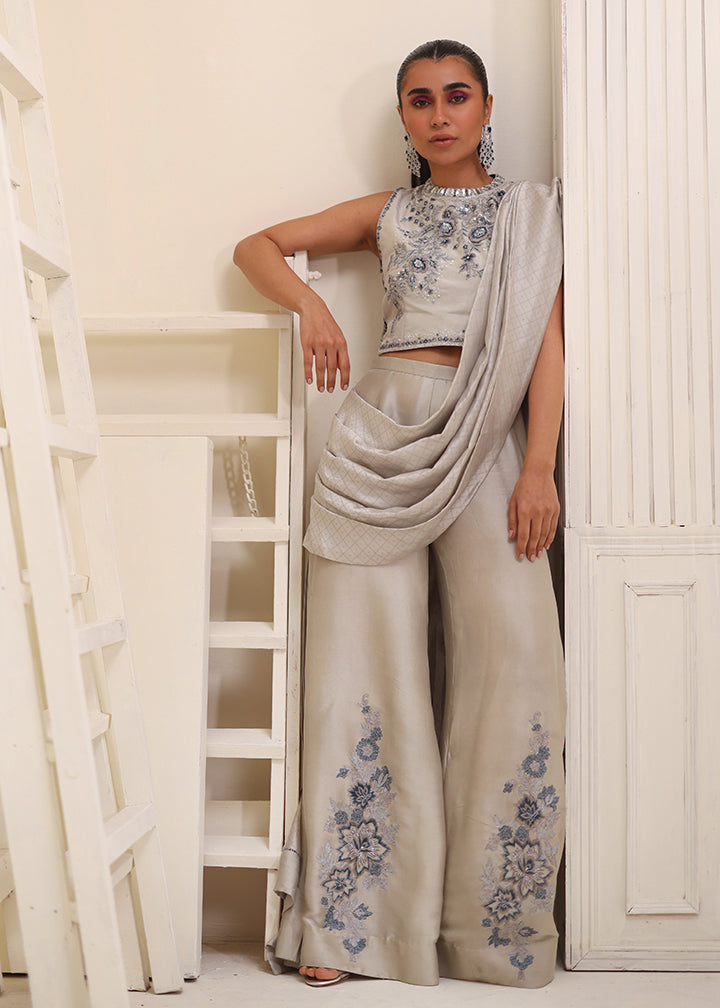 Umsha | Luxury Pret | GLEAMING GREY - Pakistani Clothes for women, in United Kingdom and United States