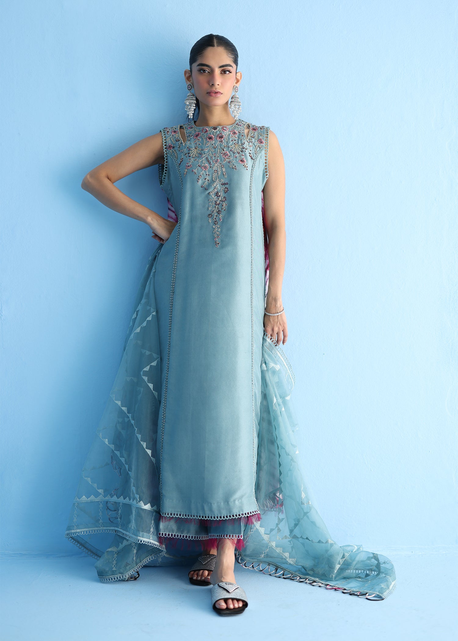 Umsha | Luxury Pret | SOAKED ASH PLUM - Pakistani Clothes for women, in United Kingdom and United States