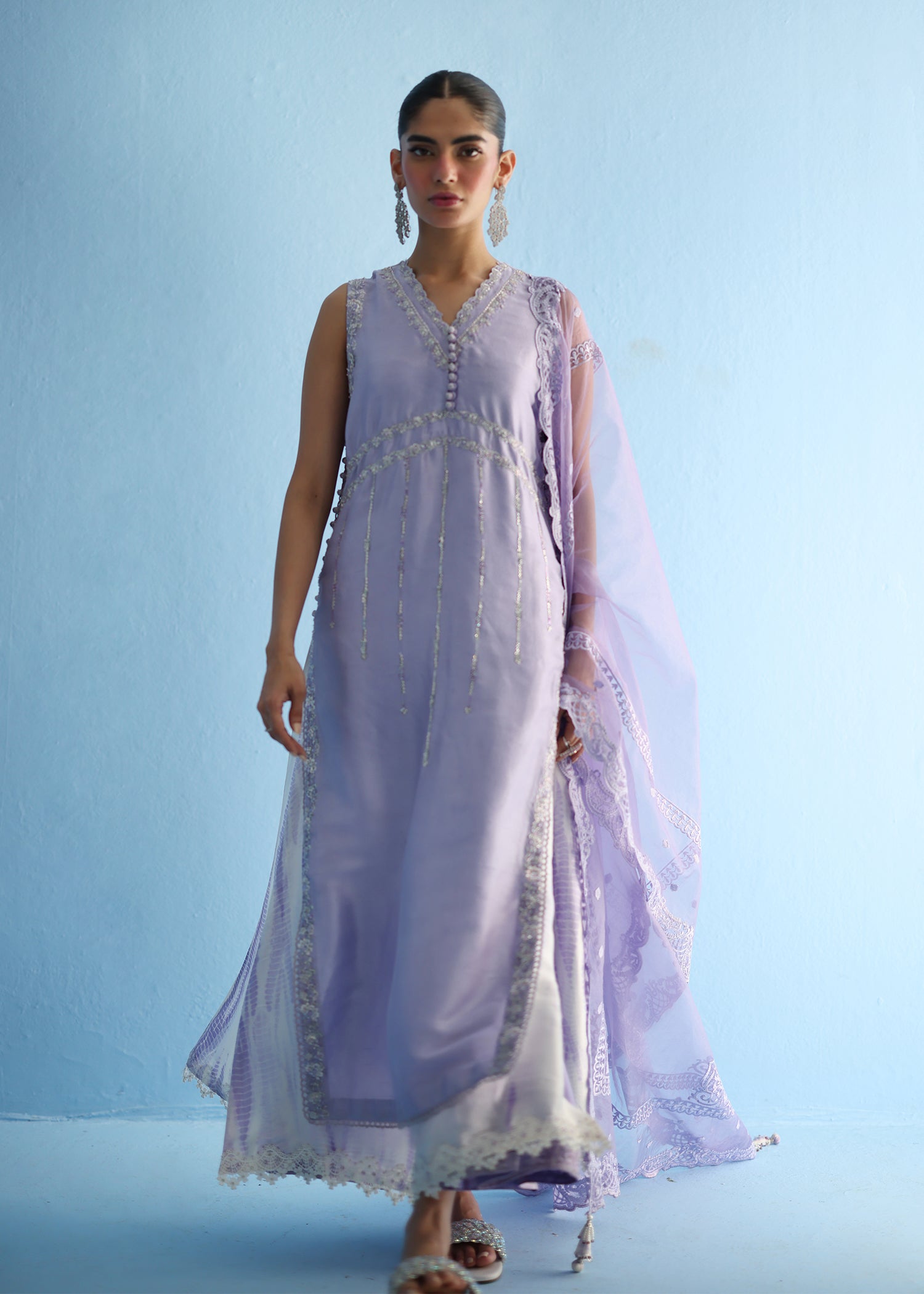 Umsha | Luxury Pret | LILAC MARBLE - Pakistani Clothes for women, in United Kingdom and United States