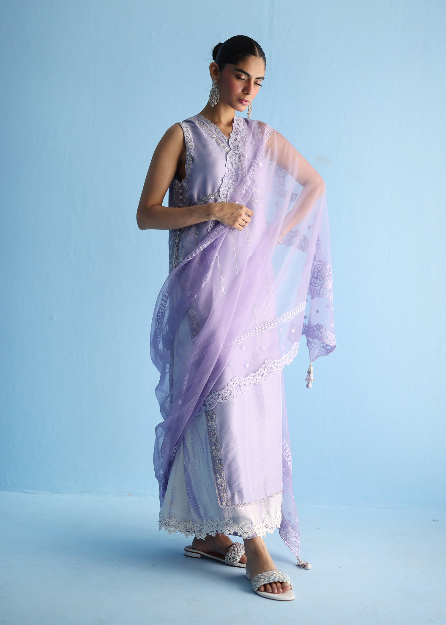 Umsha | Luxury Pret | LILAC MARBLE - Pakistani Clothes for women, in United Kingdom and United States