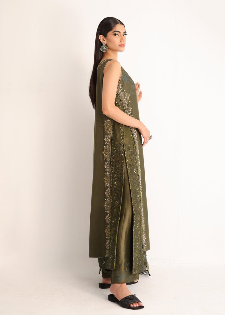 Umsha | Luxury Pret | ANTIQUE OLIVE - Pakistani Clothes for women, in United Kingdom and United States